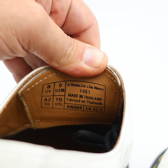 Doc Dr. Martens 1461 Women’s US 10 Men’s US 9 Smooth Leather Oxford Shoes White main image 12
